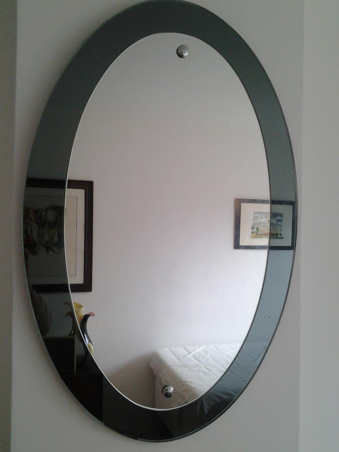 Cristal Arte oval mirror