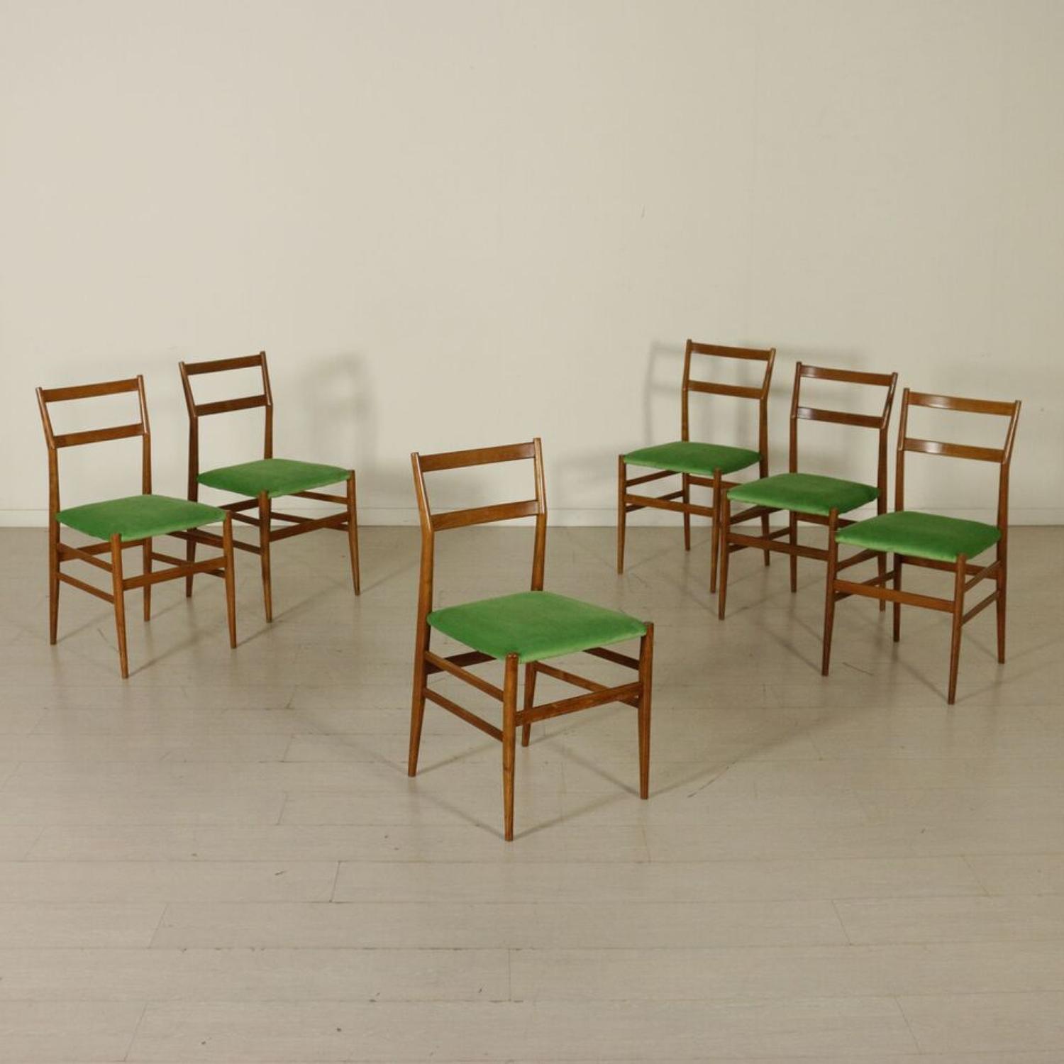 Six chairs by Giò Ponti 