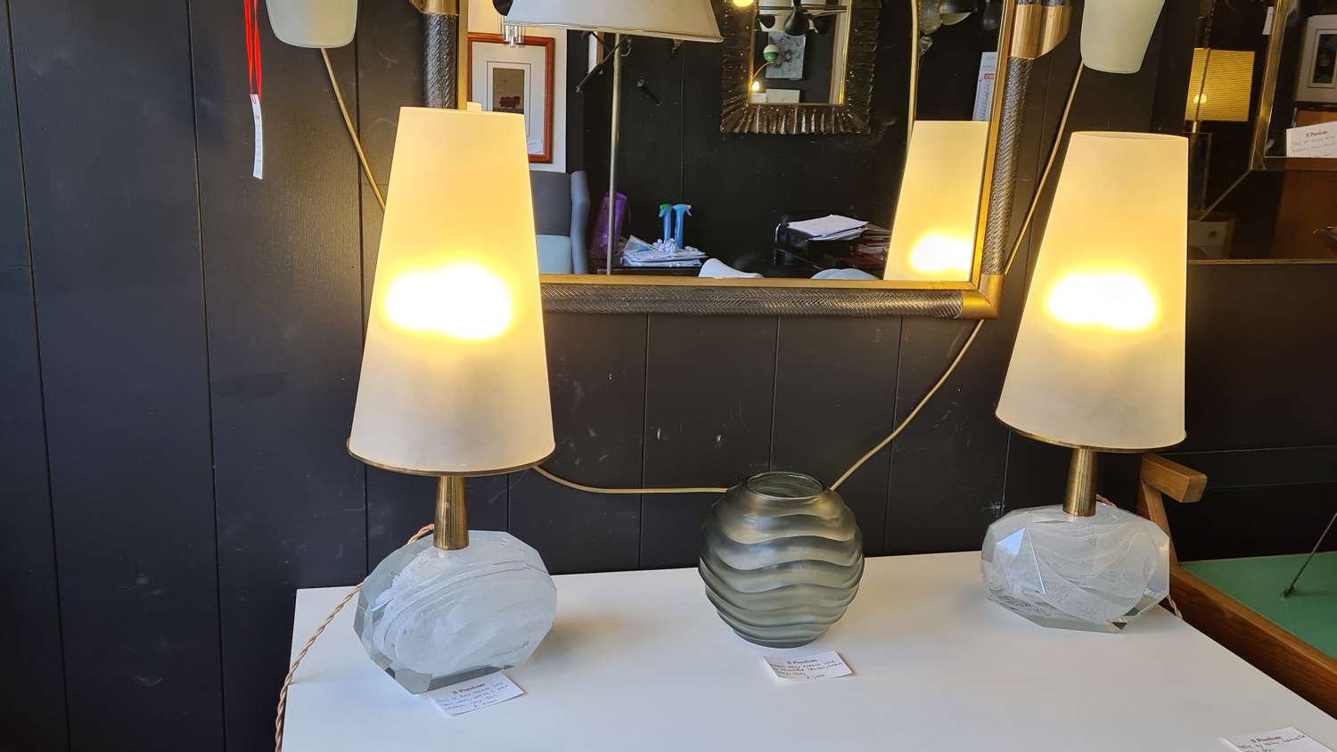 Pair of Roberto Giulio Rida table lamps
