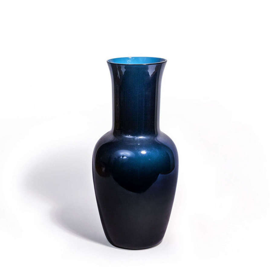 Rare big "opaline" vase by Venini