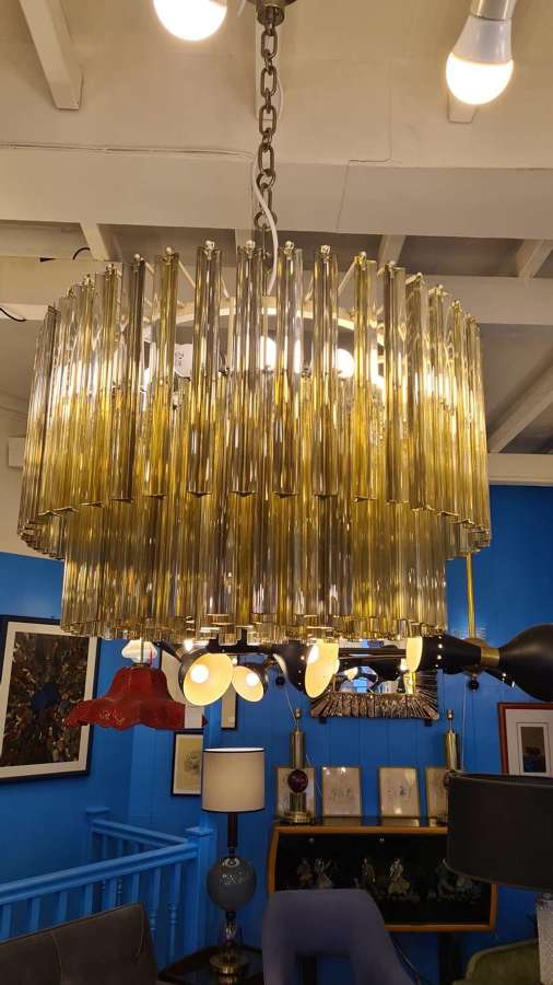 Venini rare drum chandelier