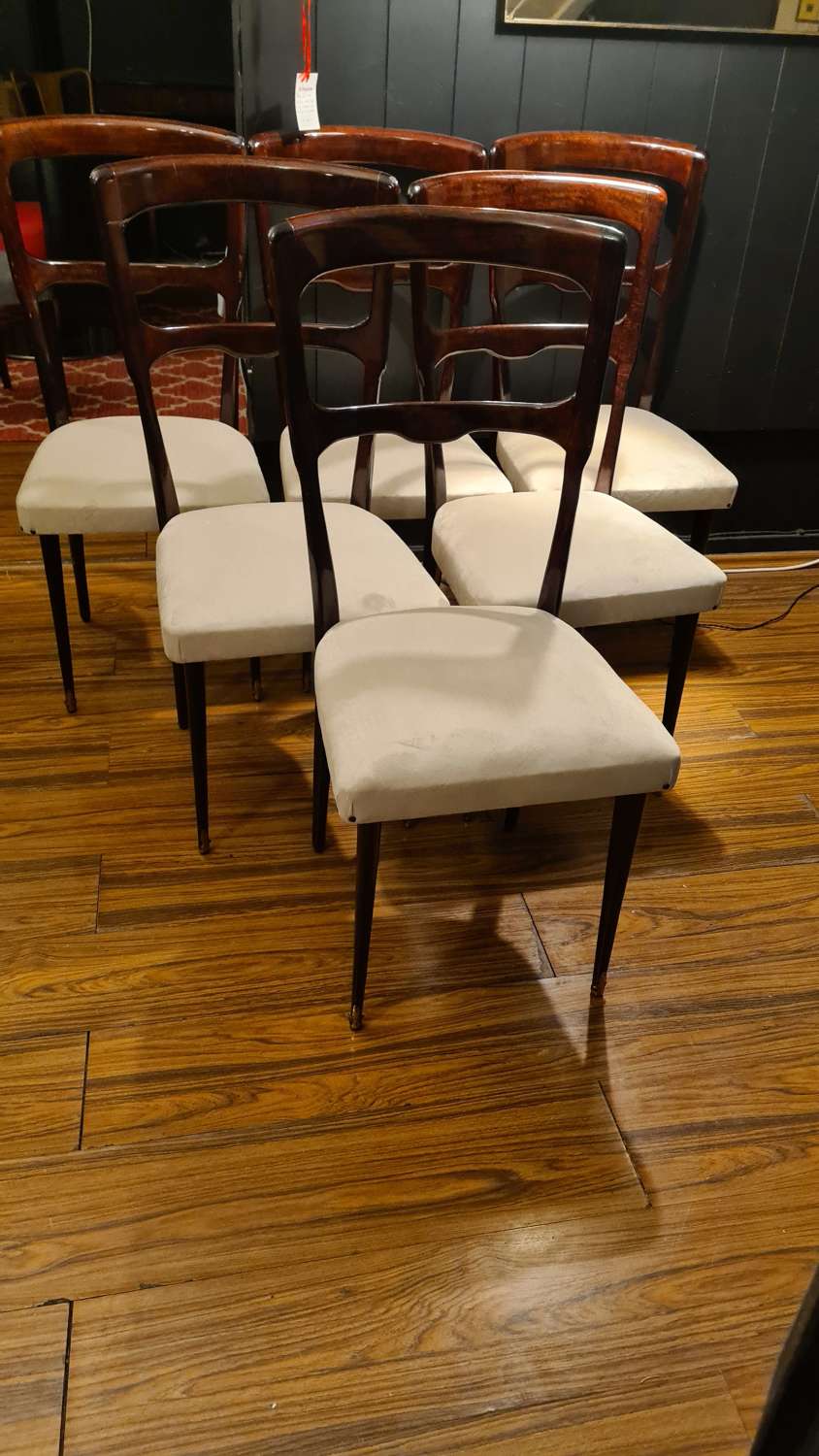 Six dining chairs by Paolo Buffa